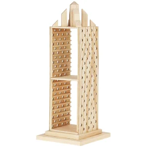CD-Ständer 20x20x52 cm Holz Kinder Bausatz Werkset Bastelset ab 12 J.